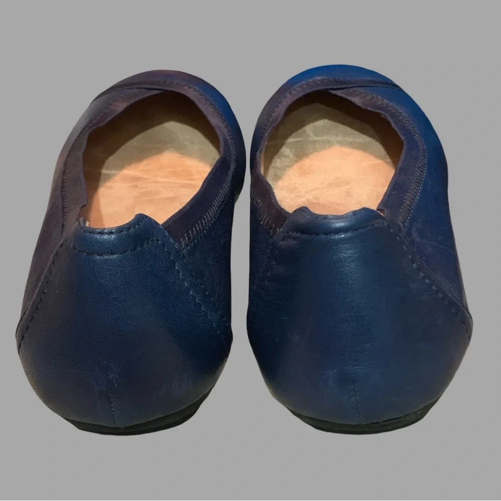 Vionic Navy Blue Leather Ballet Flats
